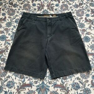 2000s baggy faded blue shorts